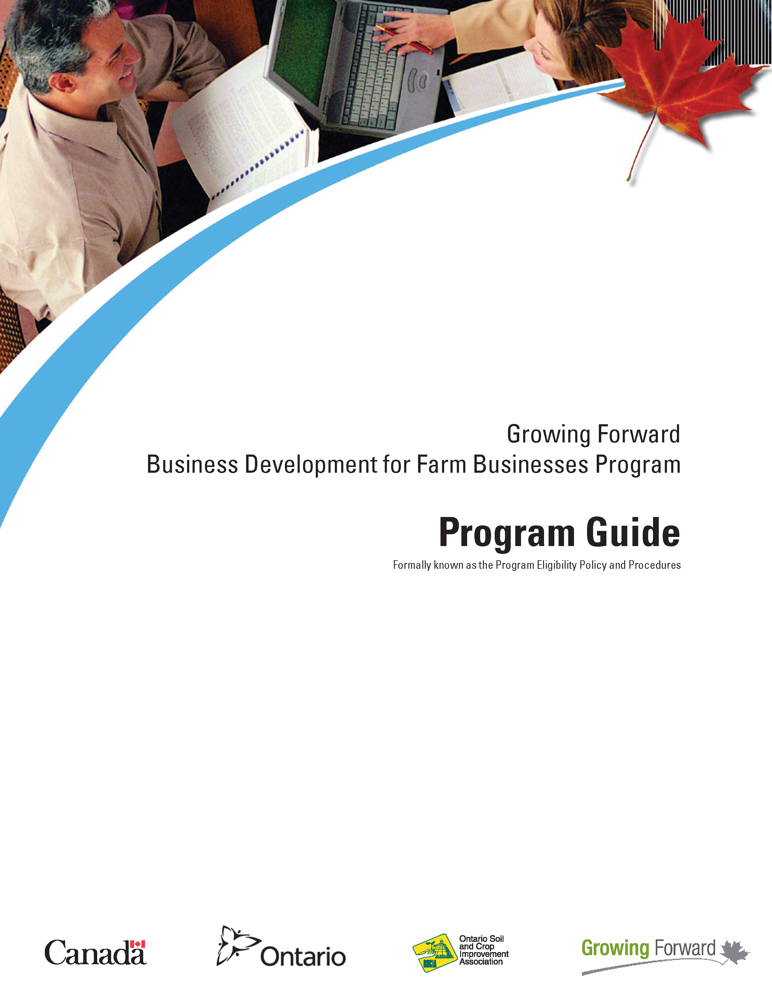 Image of a Program Guide cover page in English
