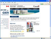 NRC CISTI Web site