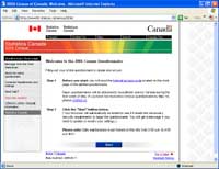 Census Online 2006 Web site