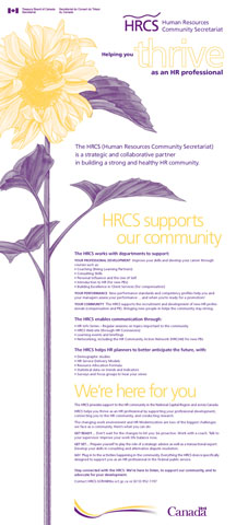 HRCS supports our community brochure in English
