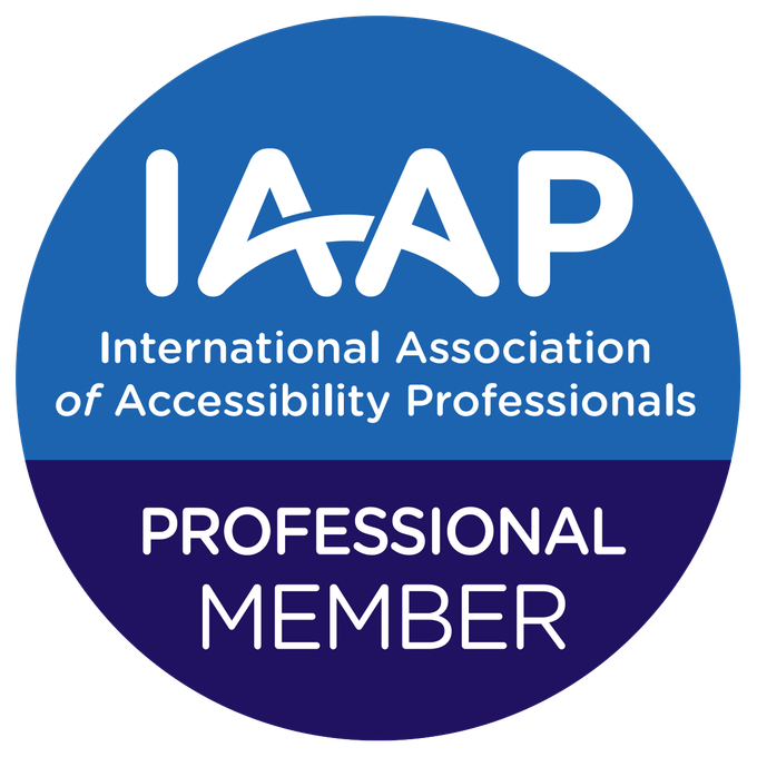 International Association of Accessibility Professionals Professional Member badge