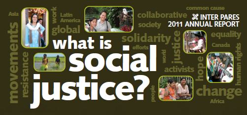 Image of a poster "What is social justice"