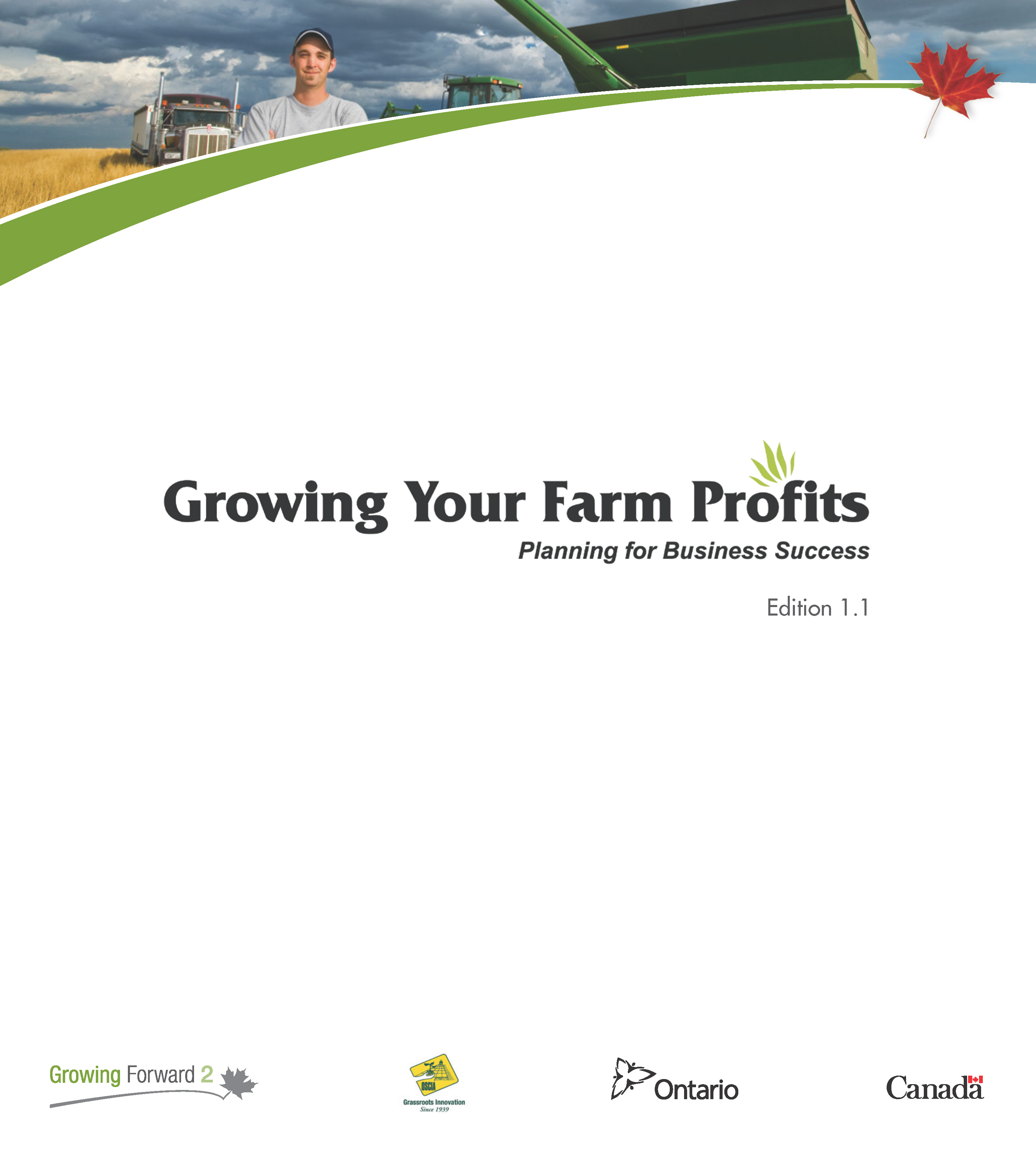Growing Your Farm Profits workbook cover (English)