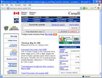 Statistics Canada Web site